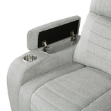 Ronan Light Gray 2-Piece Double Reclining Set by Homelegance at Eve Furniture