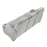 Ronan Light Gray 2-Piece Double Reclining Set by Homelegance at Eve Furniture