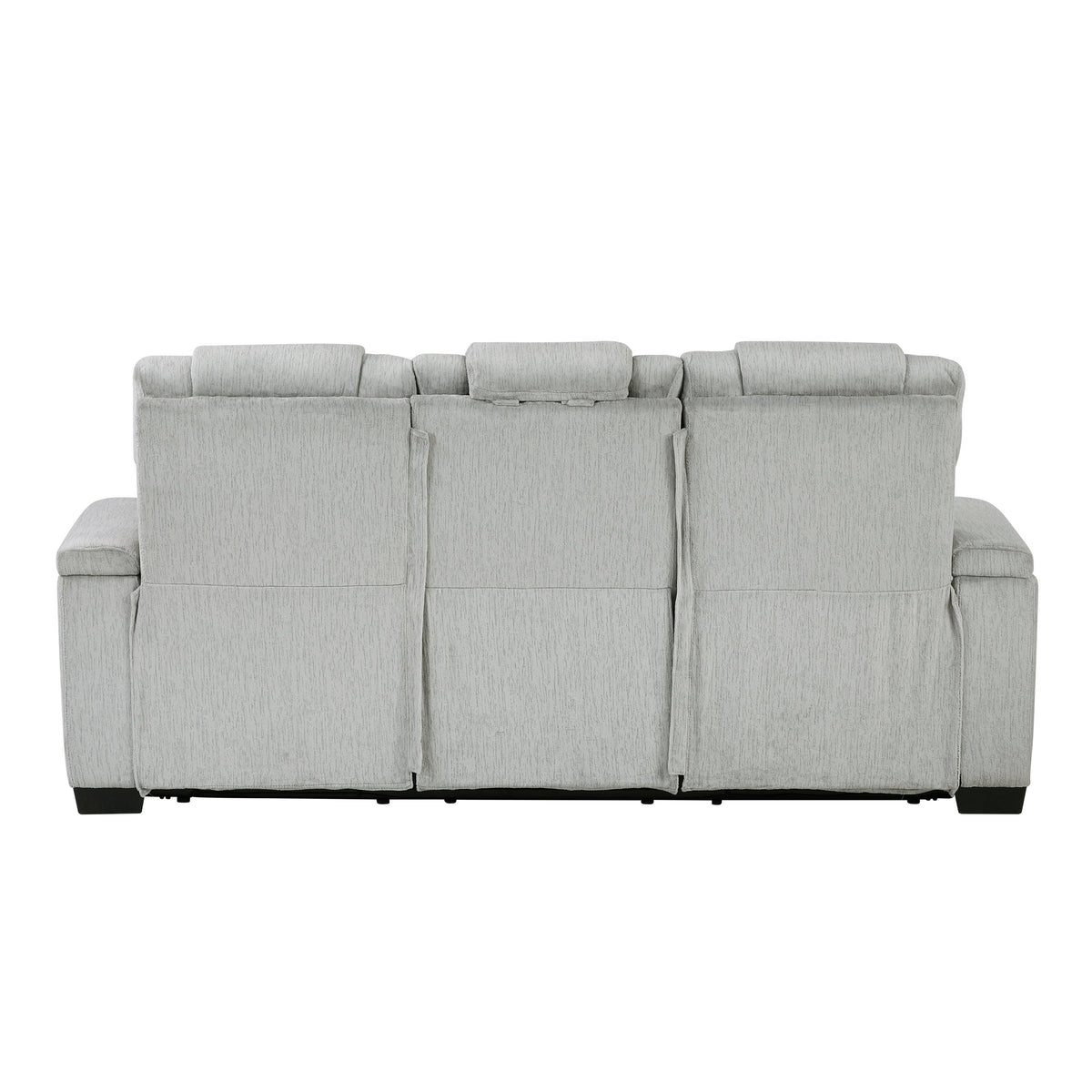 Ronan Light Gray 2-Piece Double Reclining Set by Homelegance at Eve Furniture