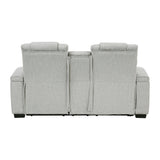 Ronan Light Gray Double Reclining Living Room Set by Homelegance at Eve Furniture