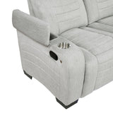 Ronan Light Gray Double Reclining Living Room Set by Homelegance at Eve Furniture