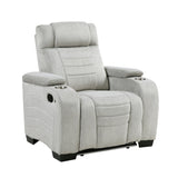 Ronan Light Gray Double Reclining Living Room Set by Homelegance at Eve Furniture