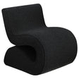 Ronea Charcoal Boucle Upholstered Armless Curved Accent Chair by Coaster at Eve Furniture