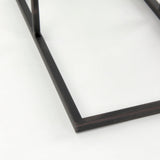 Ronin Rectangle 2-Tier Wood w/ Black Metal Accent Table by Mercana at Eve Furniture