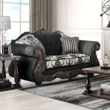 Ronja Black Sofa & Loveseat by Furniture of America at Eve Furniture