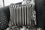 Ronja Black Sofa & Loveseat by Furniture of America at Eve Furniture