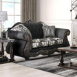 Ronja Black Loveseat by Furniture of America at Eve Furniture