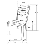 Ronnie Khaki/Rustic Cream 5-Piece Starburst Dining Set