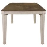 Ronnie Starburst Dining Table Nutmeg and Rustic Cream