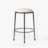 Rook Hammered Counter Stool by Co.House Designs at Eve Furniture