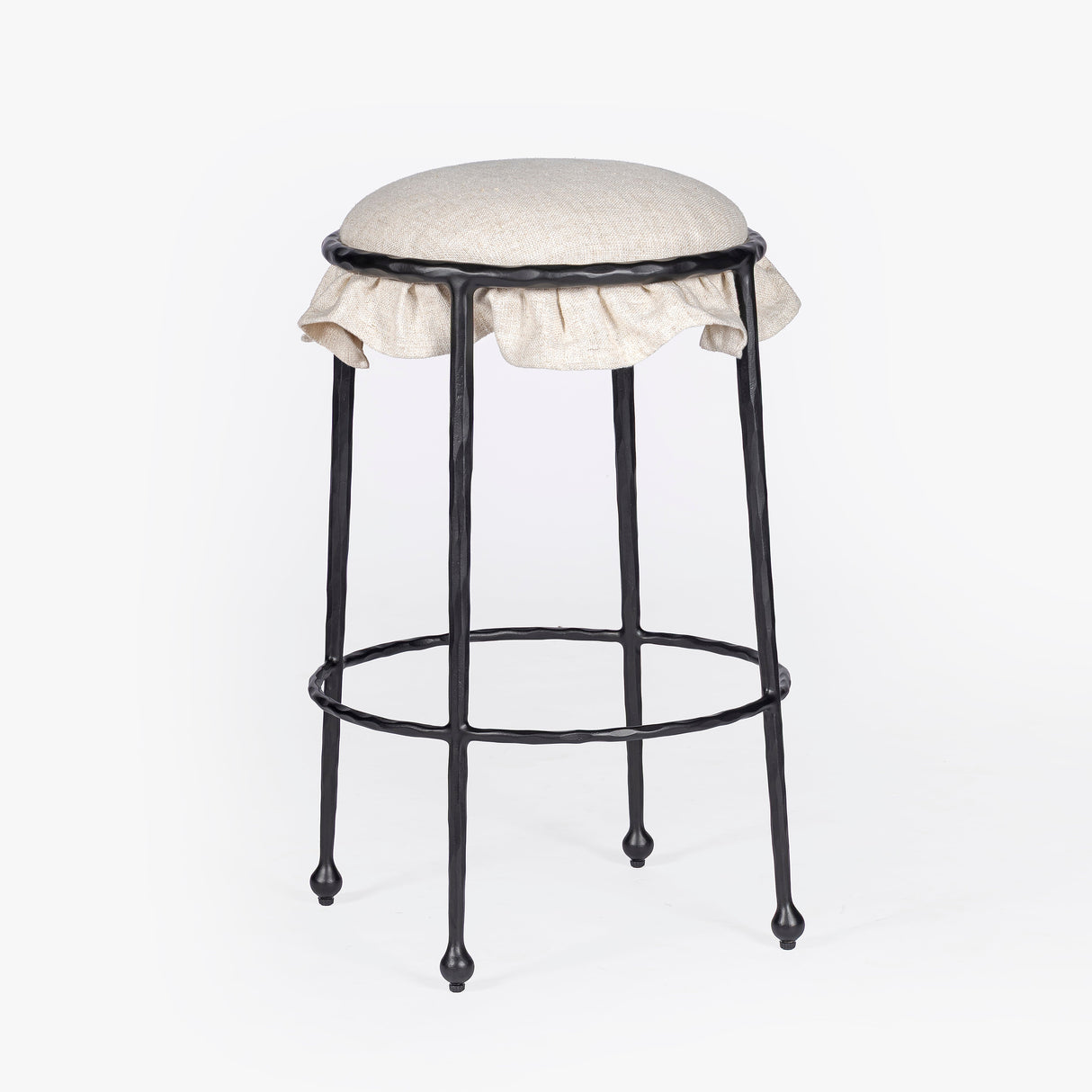 Rook Hammered Counter Stool by Co.House Designs at Eve Furniture