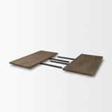 Rooke Solid Wood Extendable Rectangular Dining Table by Mercana at Eve Furniture
