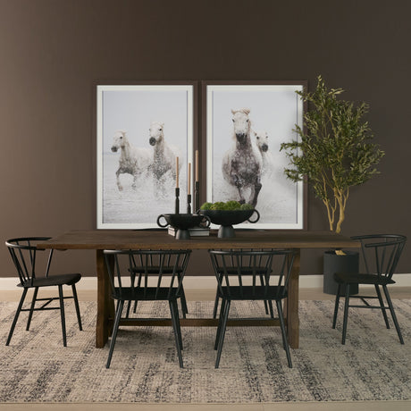 Rooke Solid Wood Extendable Rectangular Dining Table by Mercana at Eve Furniture