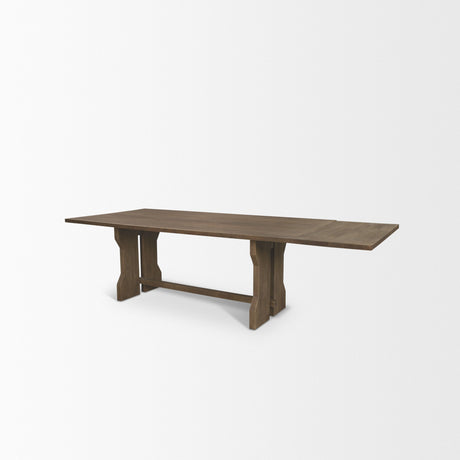 Rooke Solid Wood Extendable Rectangular Dining Table by Mercana at Eve Furniture