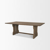 Rooke Solid Wood Extendable Rectangular Dining Table by Mercana at Eve Furniture