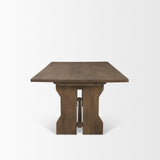 Rooke Solid Wood Extendable Rectangular Dining Table by Mercana at Eve Furniture