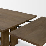 Rooke Solid Wood Extendable Rectangular Dining Table by Mercana at Eve Furniture