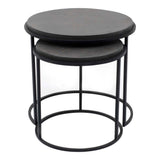 Roost Black Nesting Tables Set Of 2 by Moe's Home at Eve Furniture