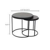 Roost Black Nesting Tables Set Of 2 by Moe's Home at Eve Furniture