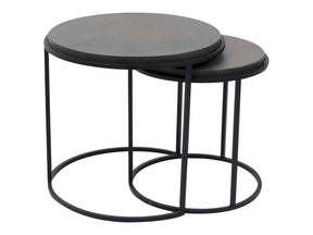 Roost Black Nesting Tables Set Of 2 by Moe's Home at Eve Furniture