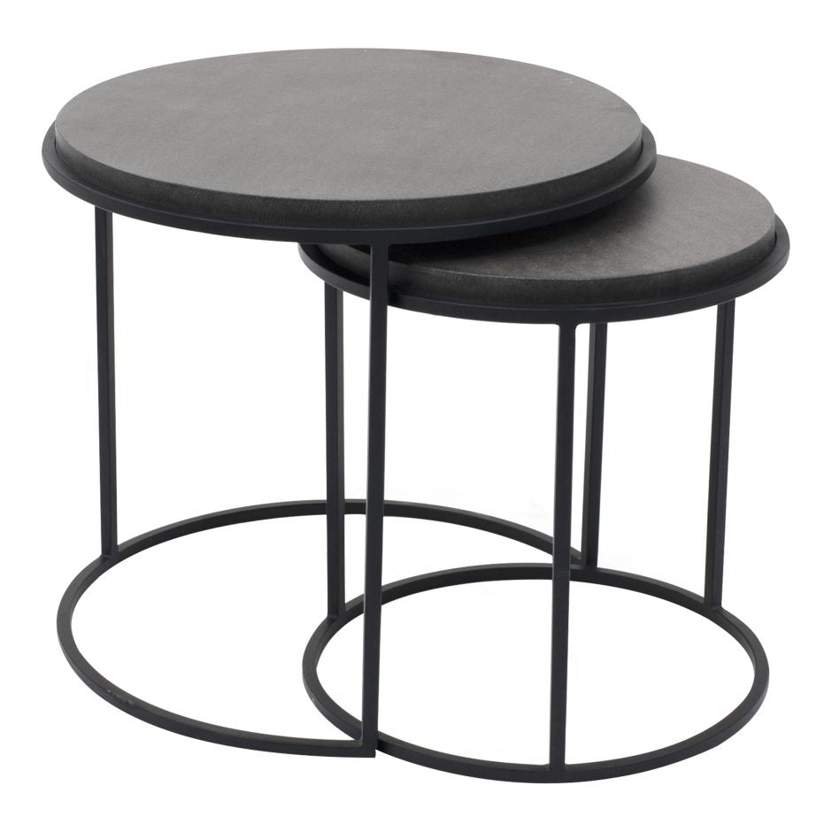 Roost Nesting Tables Black Set Of 2 by Moe's Home at Eve Furniture