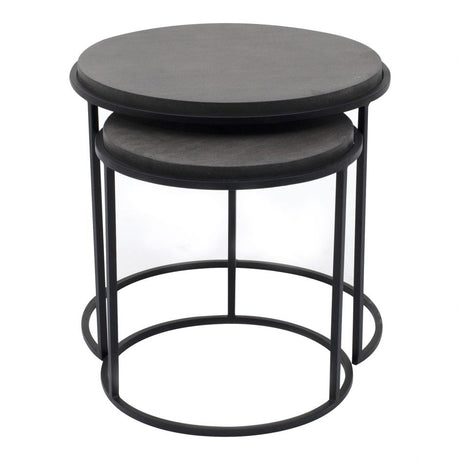 Roost Nesting Tables Black Set Of 2 by Moe's Home at Eve Furniture