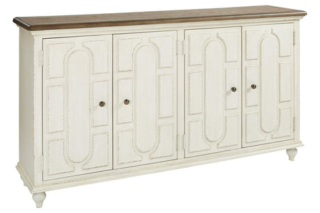 Roranville Antique White Accent Cabinet by Ashley at Eve Furniture