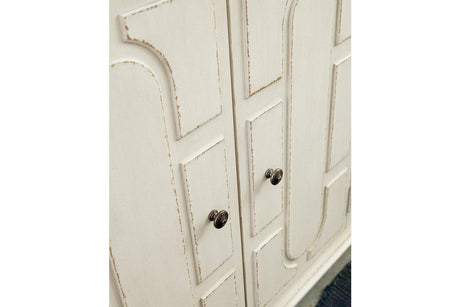 Roranville Antique White Accent Cabinet by Ashley at Eve Furniture