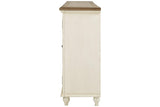 Roranville Antique White Accent Cabinet by Ashley at Eve Furniture