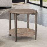 Roros Natural Round End Table