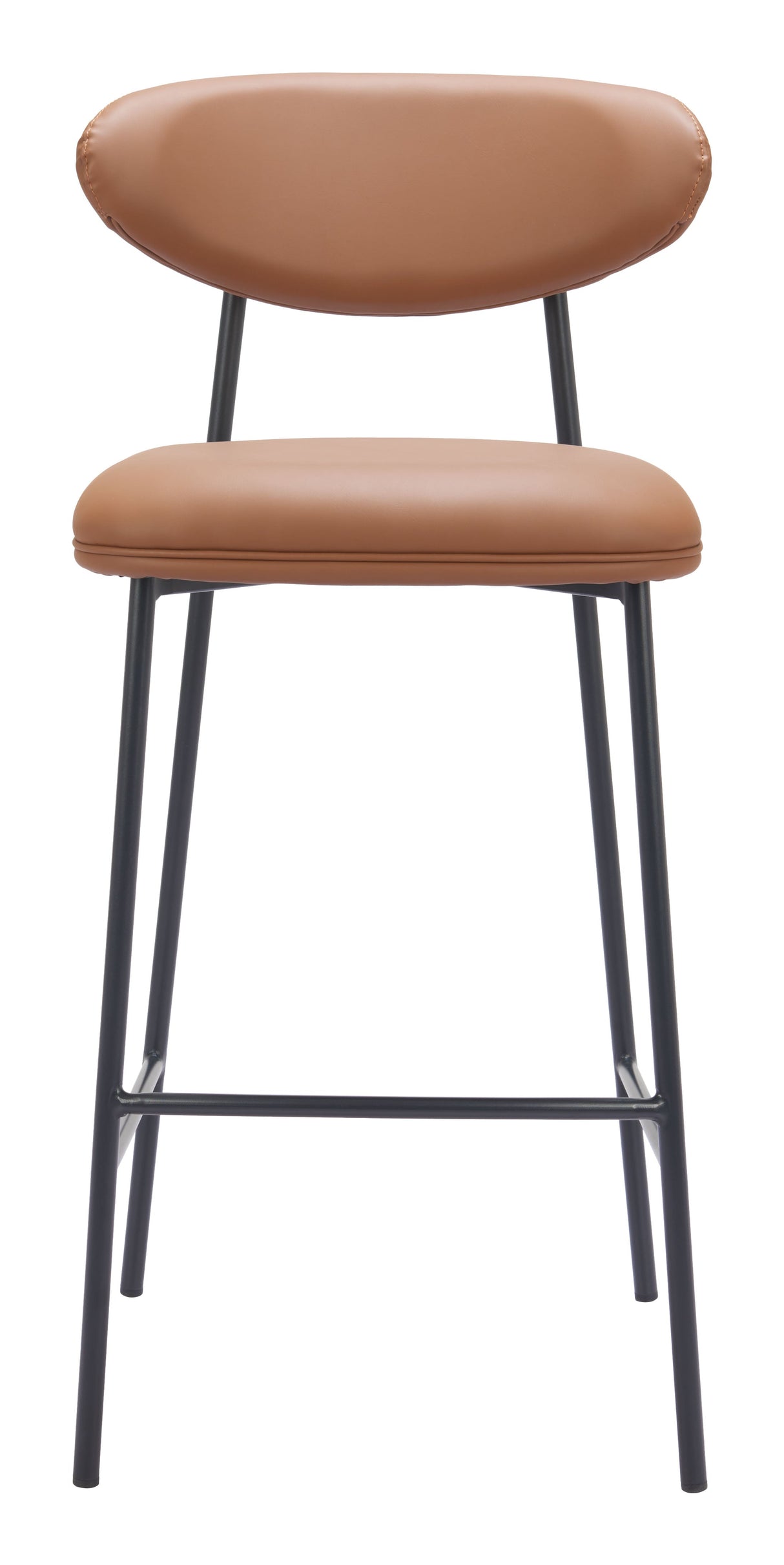 Rorun Brown Barstool (Set of 2) by Zuomod at Eve Furniture