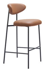 Rorun Brown Barstool (Set of 2) by Zuomod at Eve Furniture