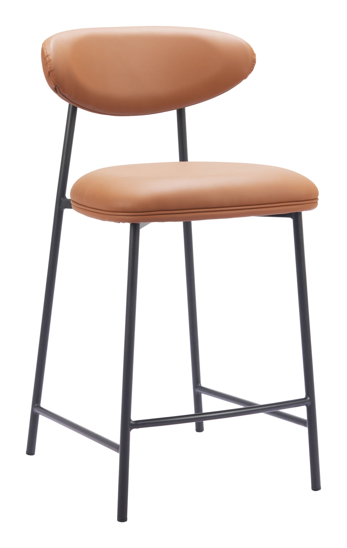 Rorun Brown Counter Stool (Set of 2) by Zuomod at Eve Furniture
