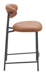 Rorun Brown Counter Stool (Set of 2) by Zuomod at Eve Furniture