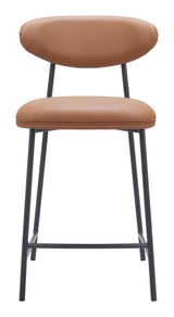 Rorun Brown Counter Stool (Set of 2) by Zuomod at Eve Furniture