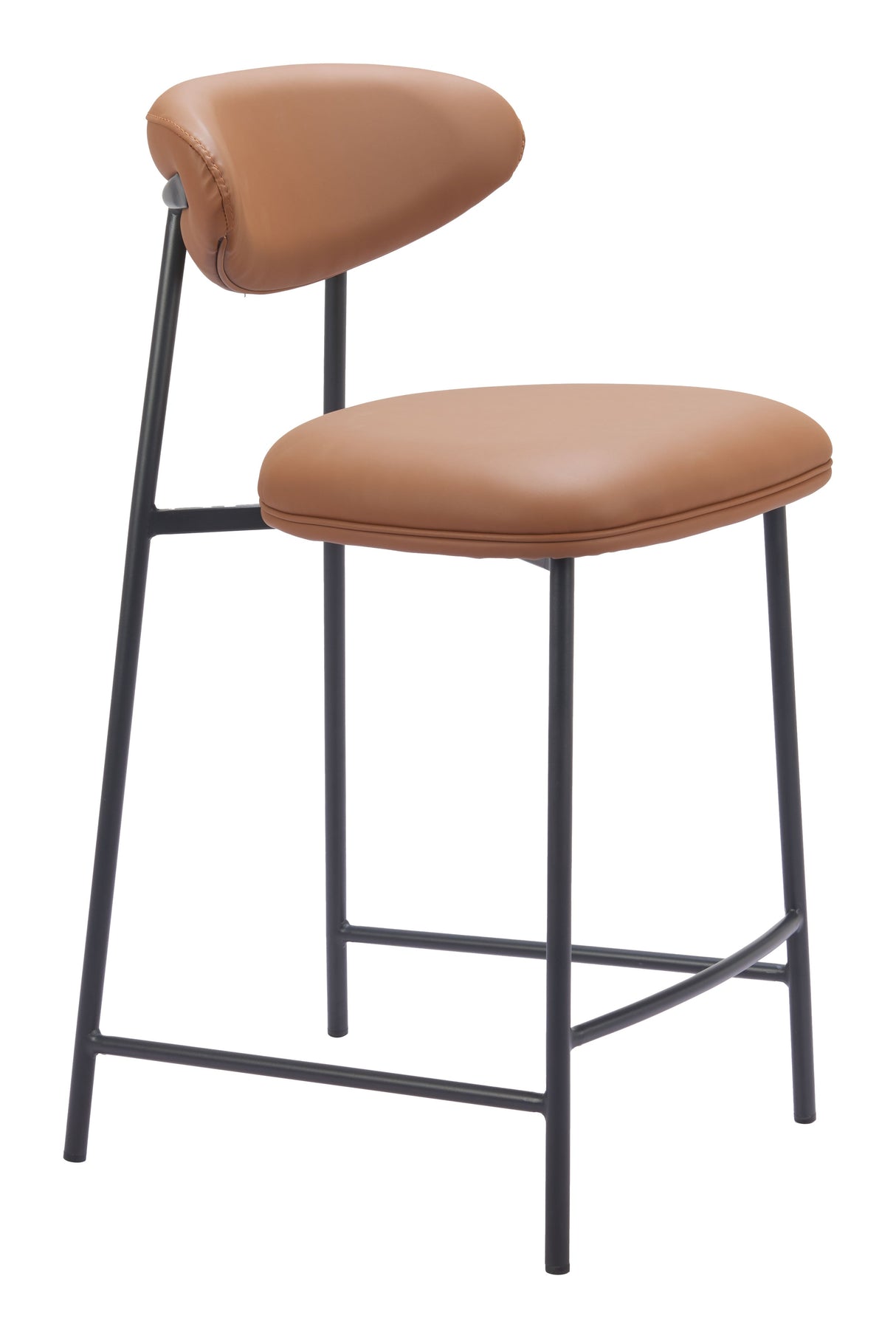 Rorun Brown Counter Stool (Set of 2) by Zuomod at Eve Furniture