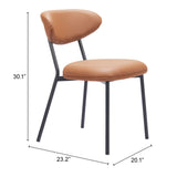 Rorun Brown Dining Chair (Set of 4) by Zuomod at Eve Furniture