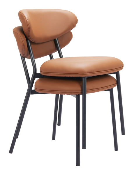 Rorun Brown Dining Chair (Set of 4) by Zuomod at Eve Furniture