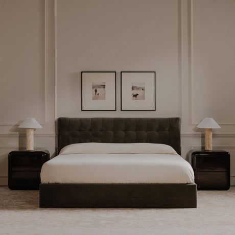 Rory Dark Brown Nightstand by MOES at Eve Furniture
