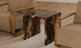 Rosa Accent Table Rosso Levanto Marble by Moe's Home at Eve Furniture