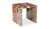 Rosa Accent Table Rosso Levanto Marble by Moe's Home at Eve Furniture