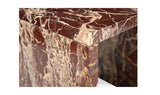 Rosa Accent Table Rosso Levanto Marble by Moe's Home at Eve Furniture