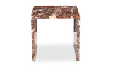 Rosa Accent Table Rosso Levanto Marble by Moe's Home at Eve Furniture