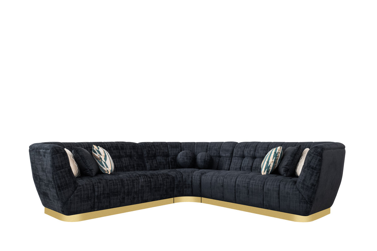Rosa Black Sectional by New Era Innovations at Eve Furniture