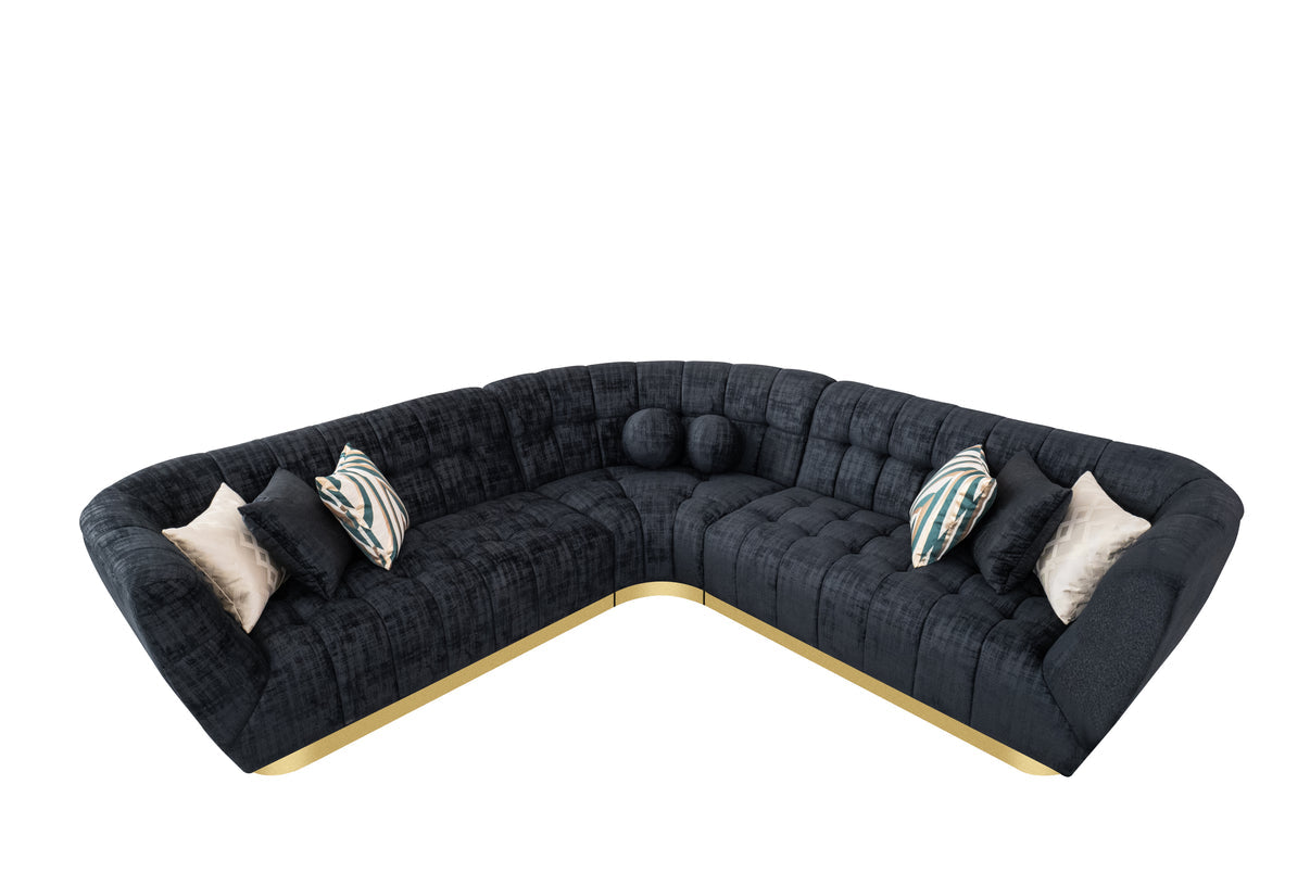 Rosa Black Sectional by New Era Innovations at Eve Furniture