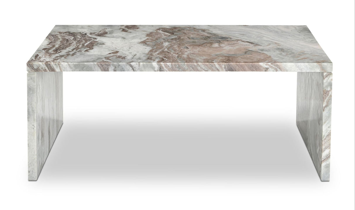Rosa Coffee Table Torrento Marble by Moe's Home at Eve Furniture