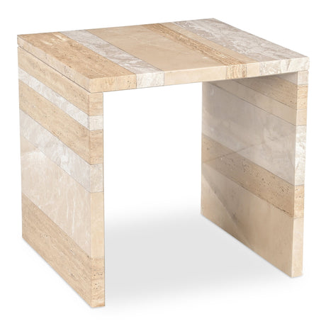 Rosa Multicolor Marble Accent Table by MOES at Eve Furniture
