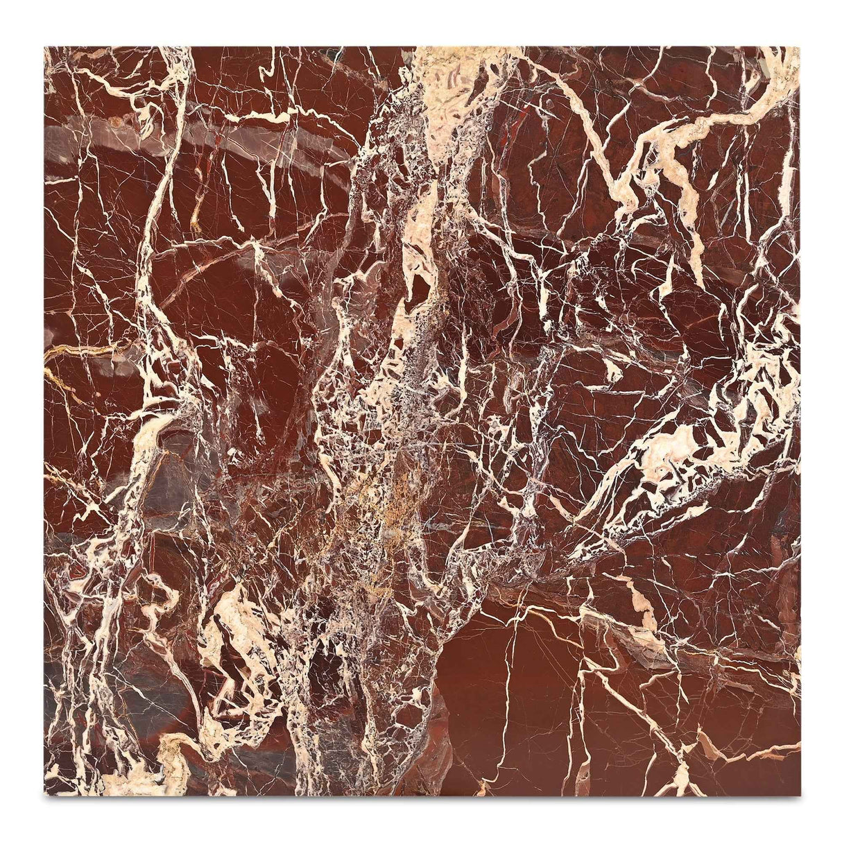 Rosa Rosso Levanto Marble Accent Table