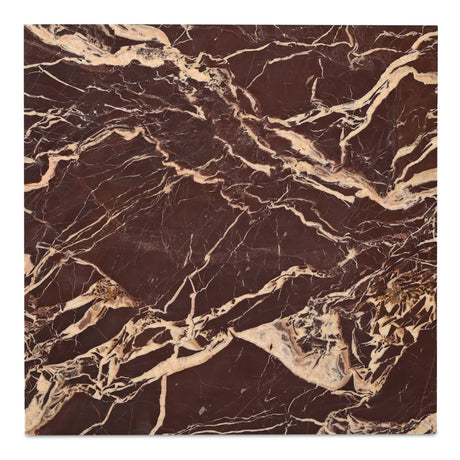 Rosa Rosso Levanto Marble Coffee Table by MOES at Eve Furniture