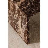 Rosa Rosso Levanto Marble Coffee Table by MOES at Eve Furniture